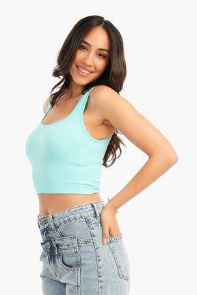 Wide Strap Crop Top