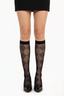 Diamonds Knee High Socks