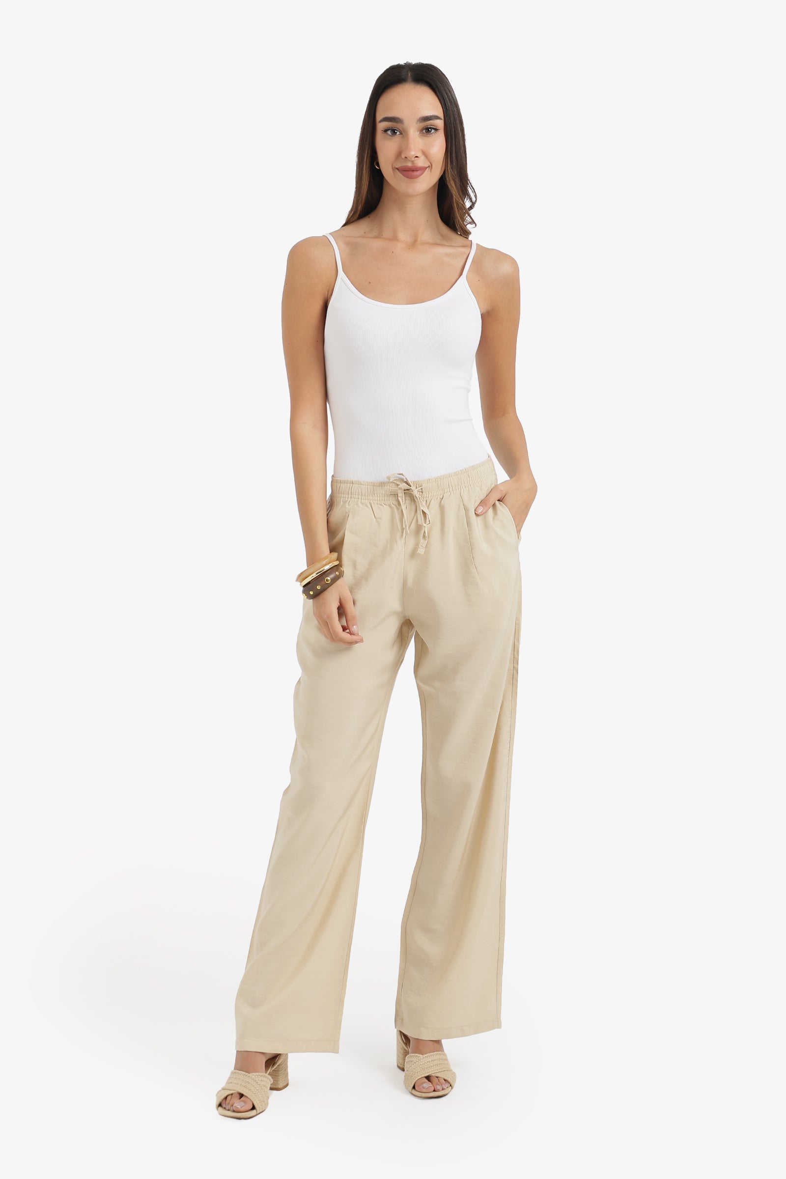 Drawstring Waist Pants