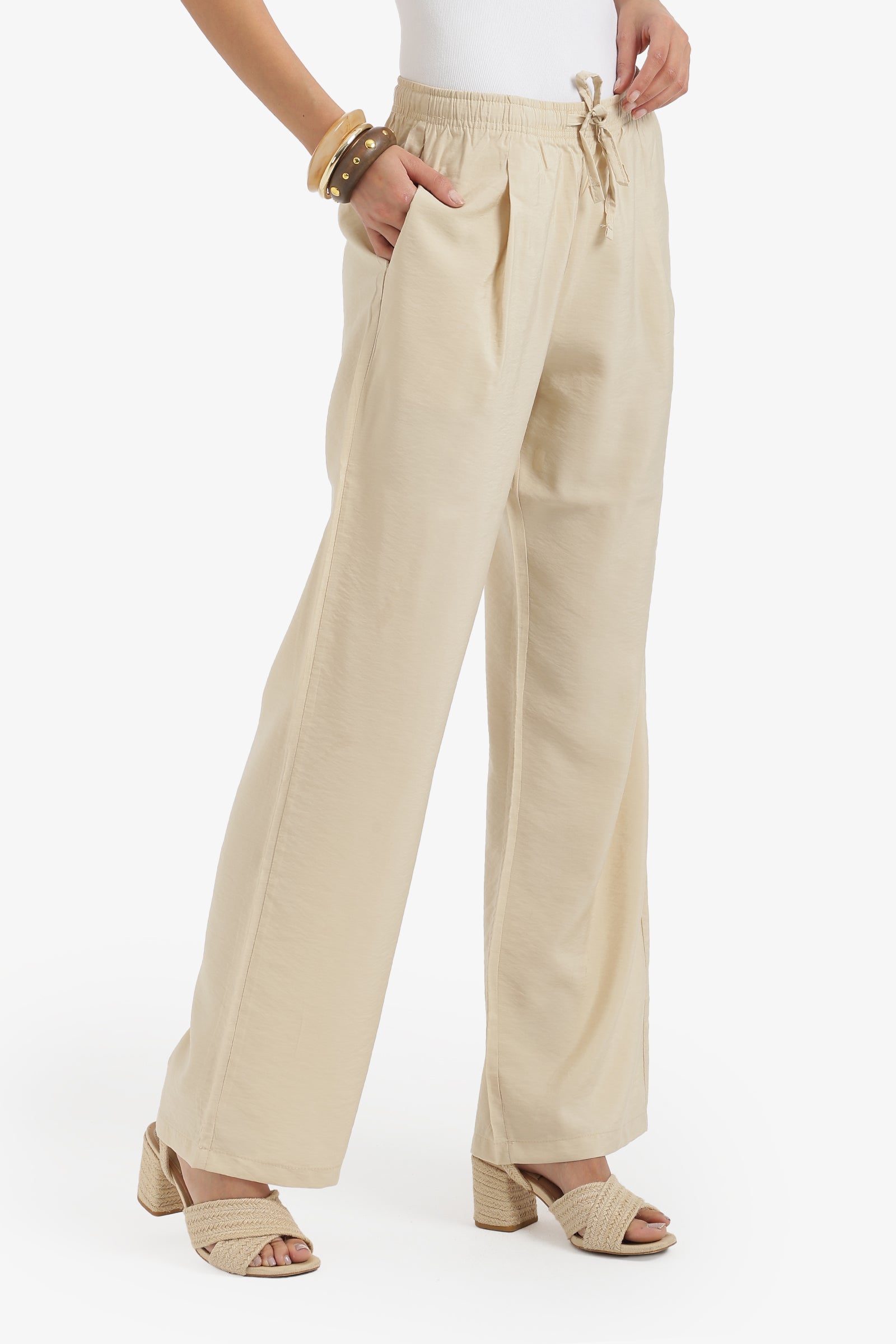 Drawstring Waist Pants