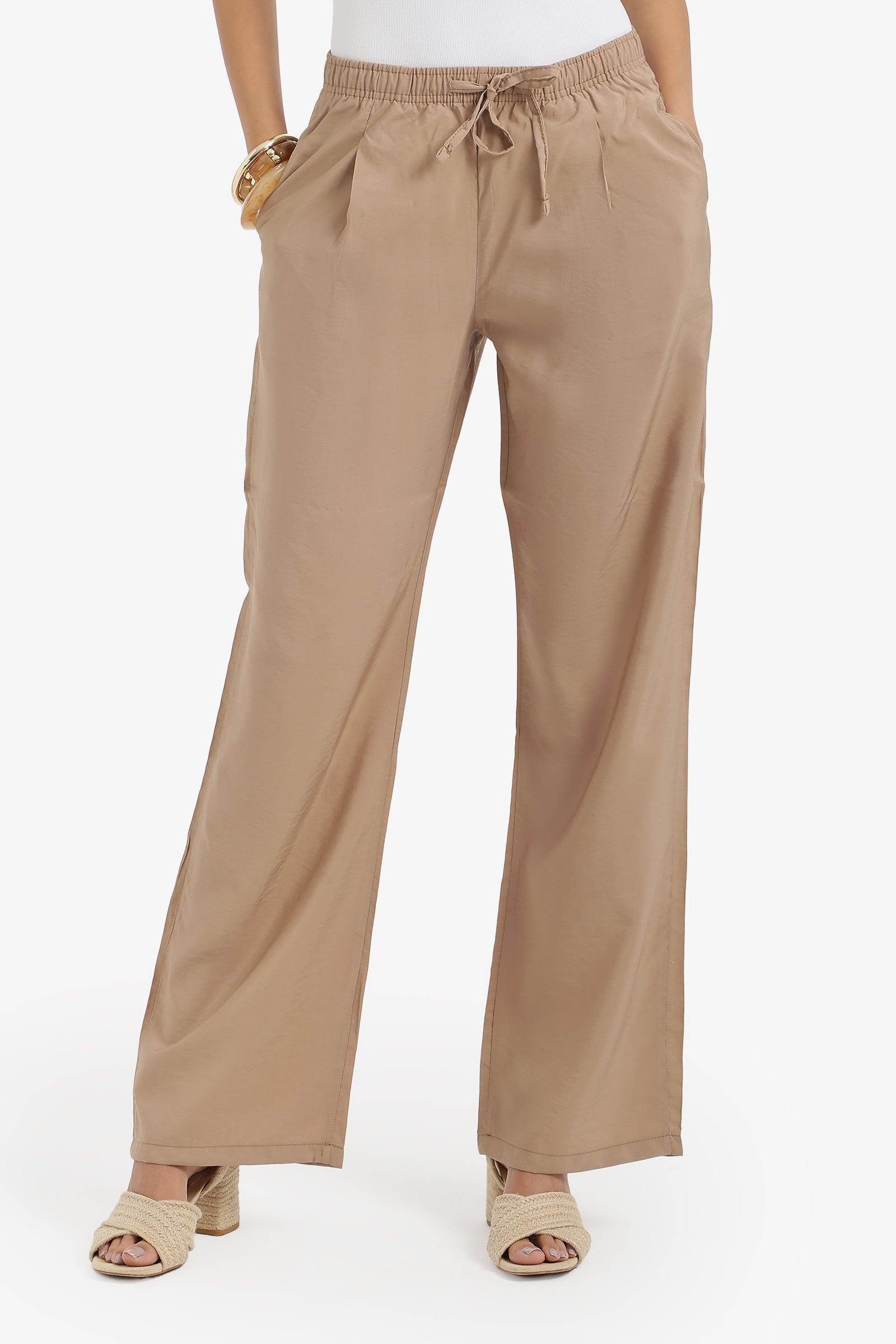 Drawstring Waist Pants