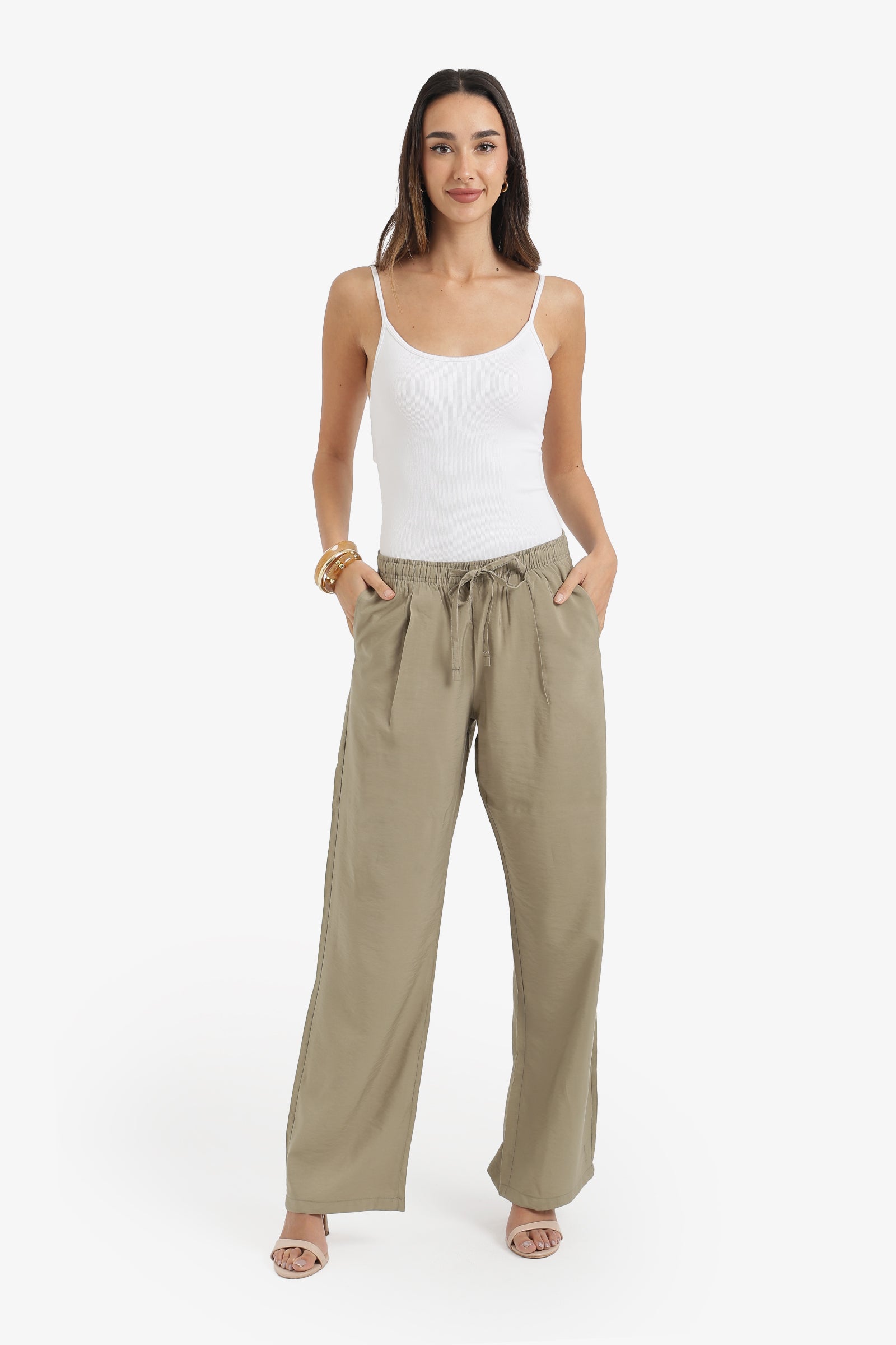 Drawstring Waist Pants