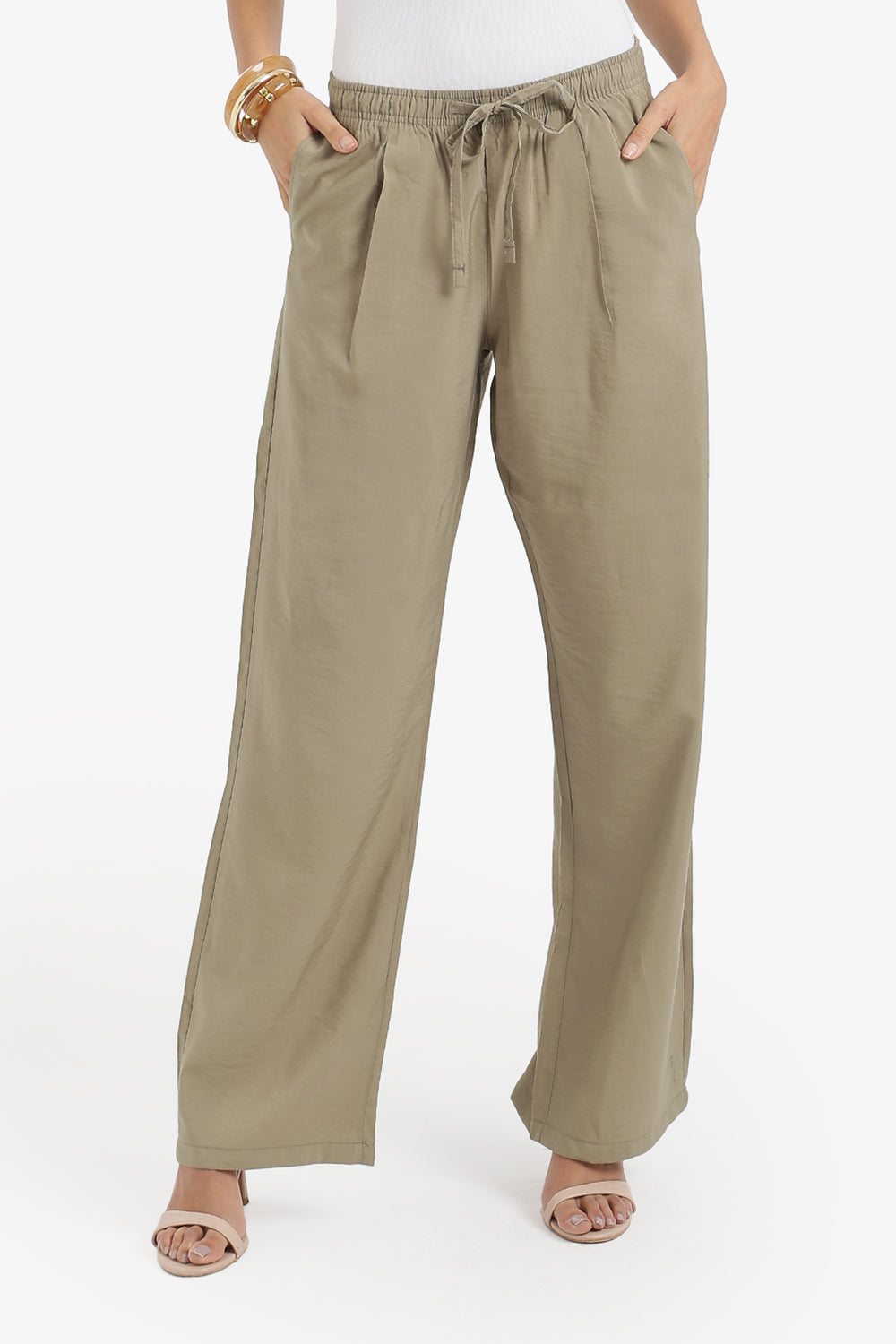Drawstring Waist Pants