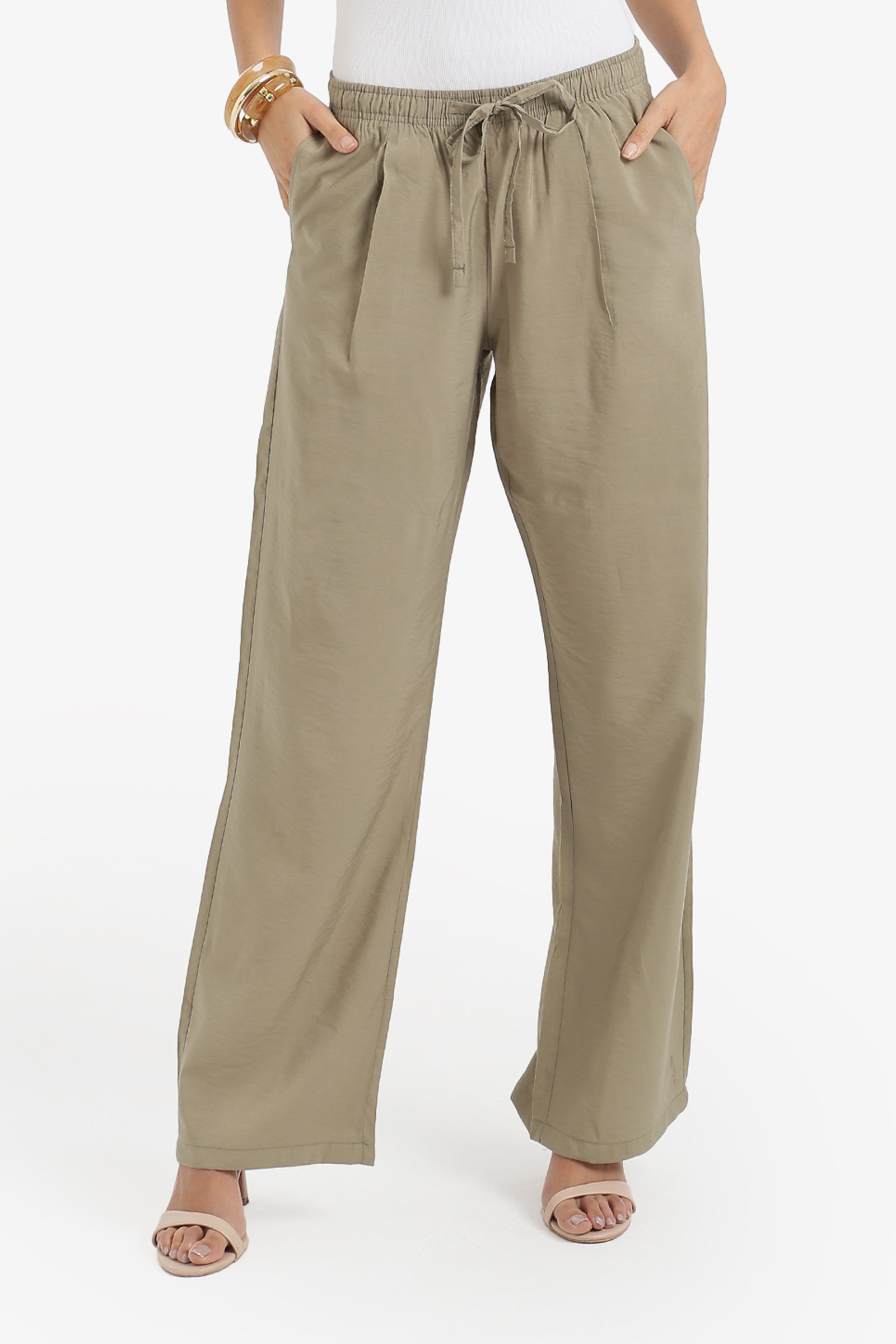 Drawstring Waist Pants