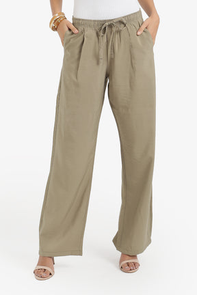 Drawstring Waist Pants