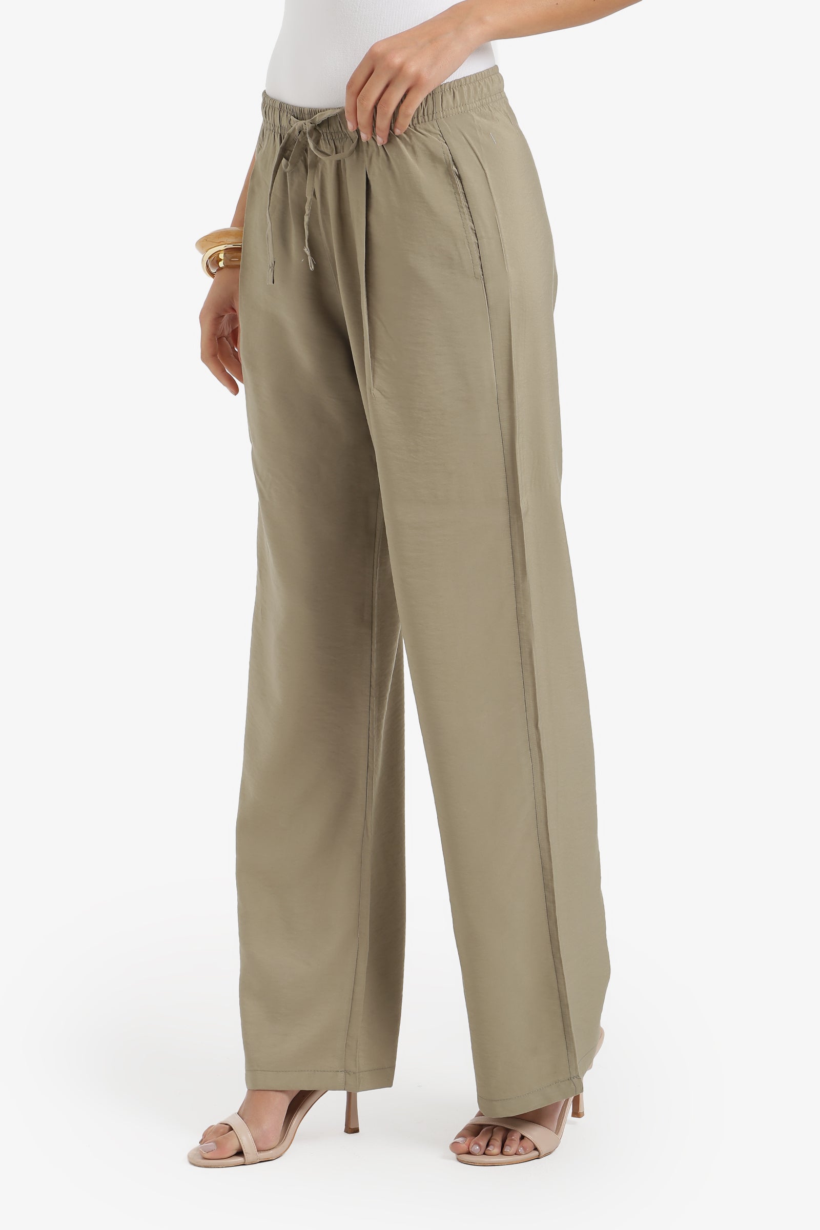 Drawstring Waist Pants