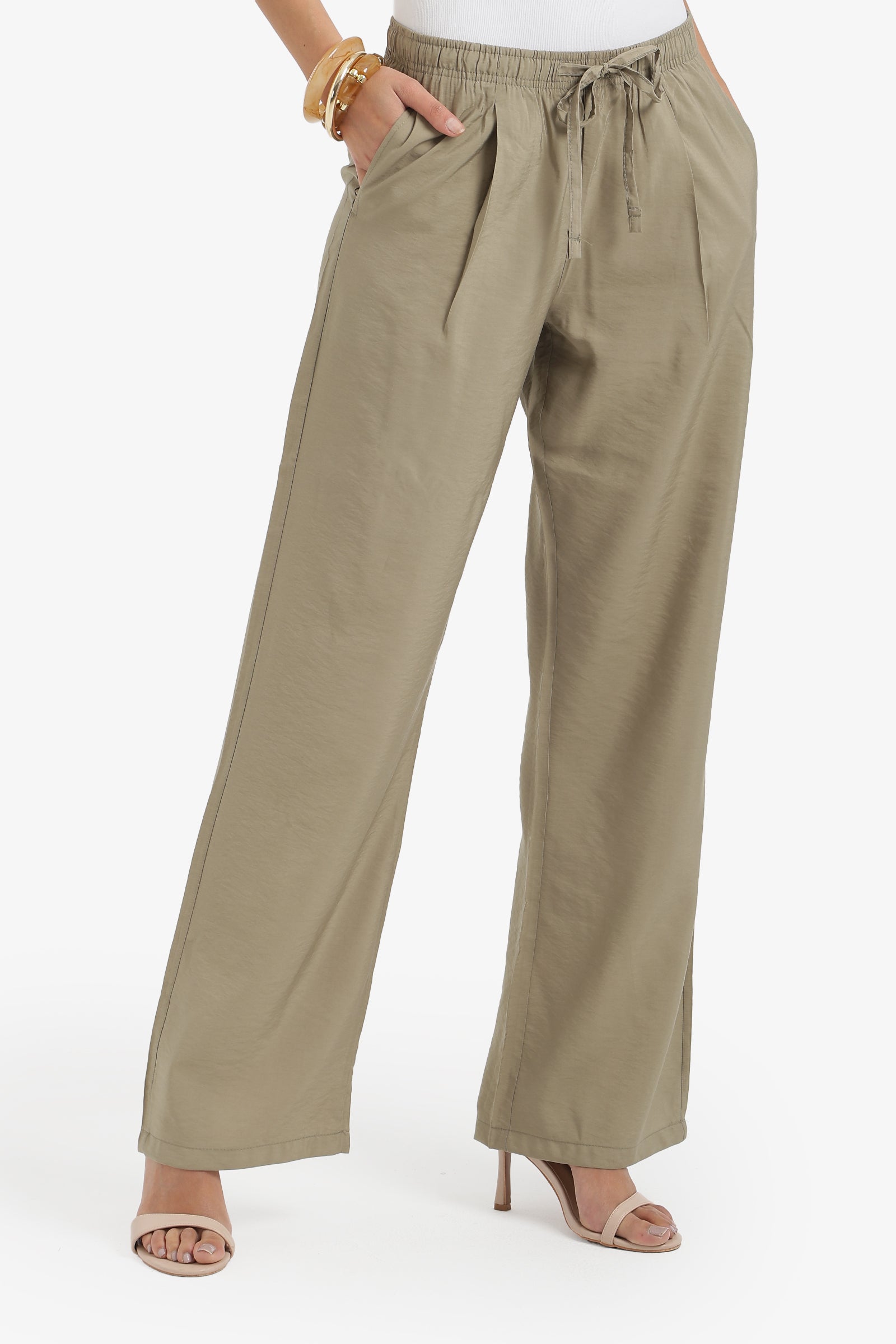Drawstring Waist Pants