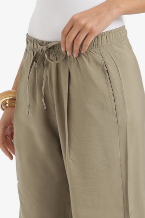 Drawstring Waist Pants