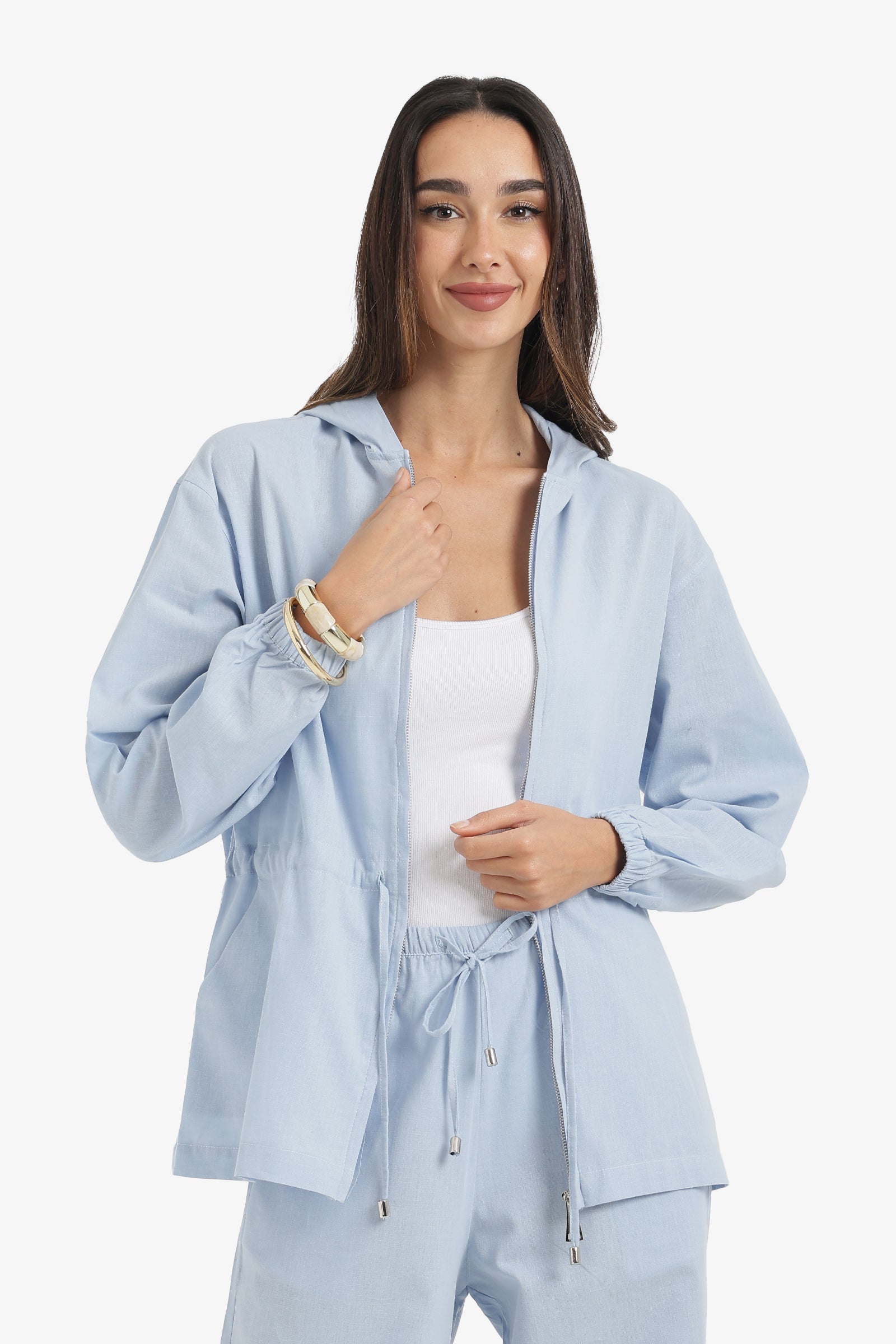 Drawstring Lounge Jacket