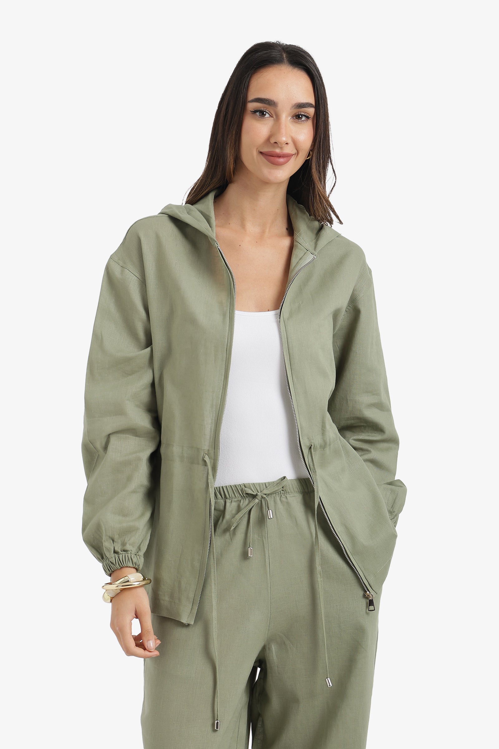 Drawstring Lounge Jacket