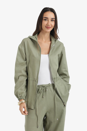 Drawstring Lounge Jacket