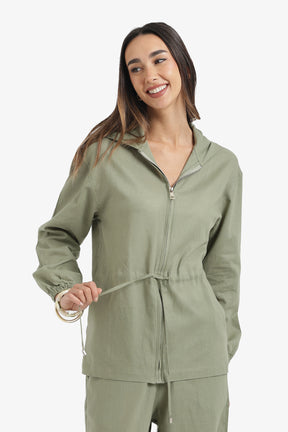 Drawstring Lounge Jacket
