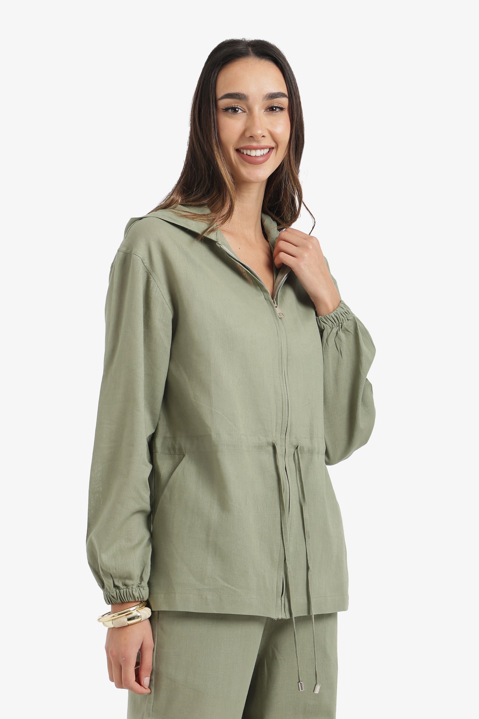 Drawstring Lounge Jacket