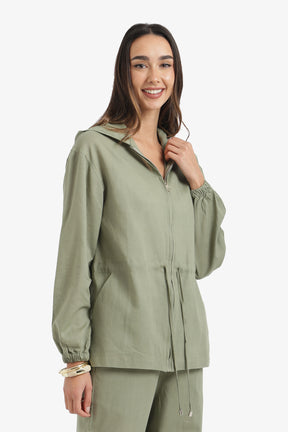 Drawstring Lounge Jacket
