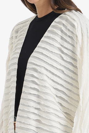 Textured Ruffle Beach Kimono