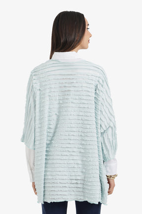 Textured Ruffle Beach Kimono
