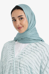 إيشارب قطن بنقشة مضلعة