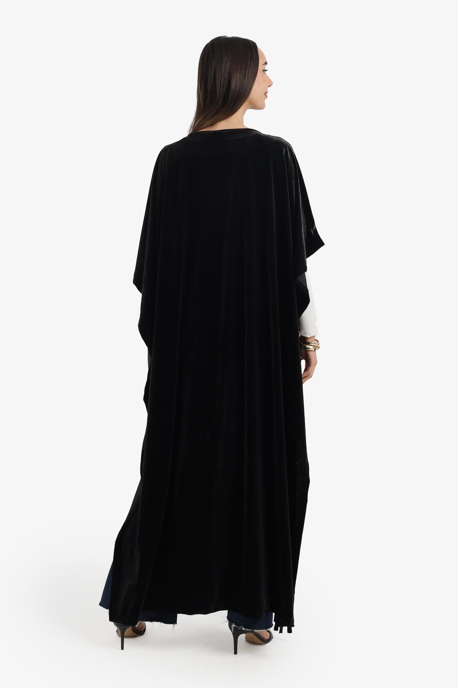 Side-Embroidered Poncho