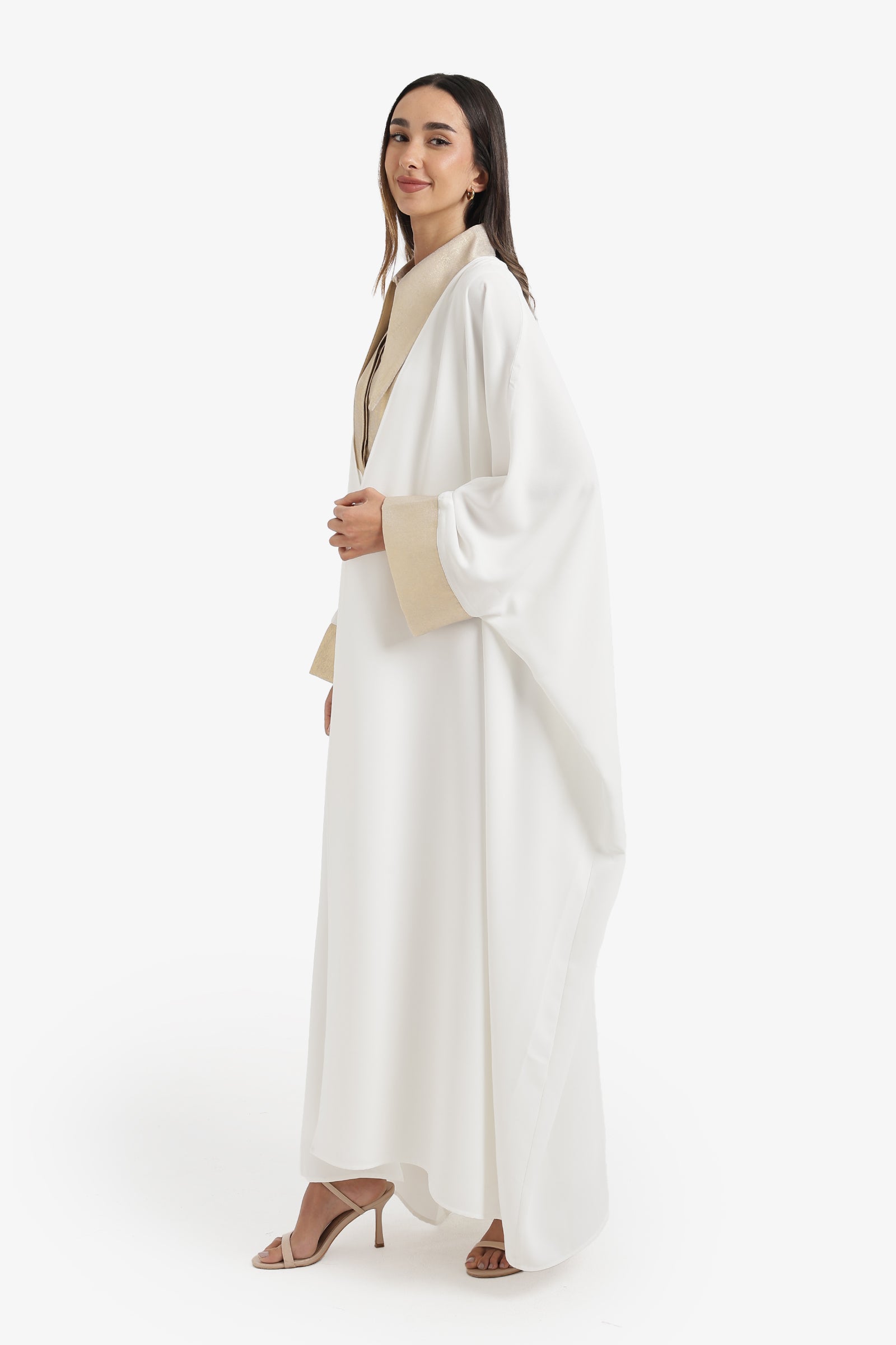 Contrast Cuff Maxi Cardigan