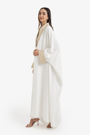 Contrast Cuff Maxi Cardigan