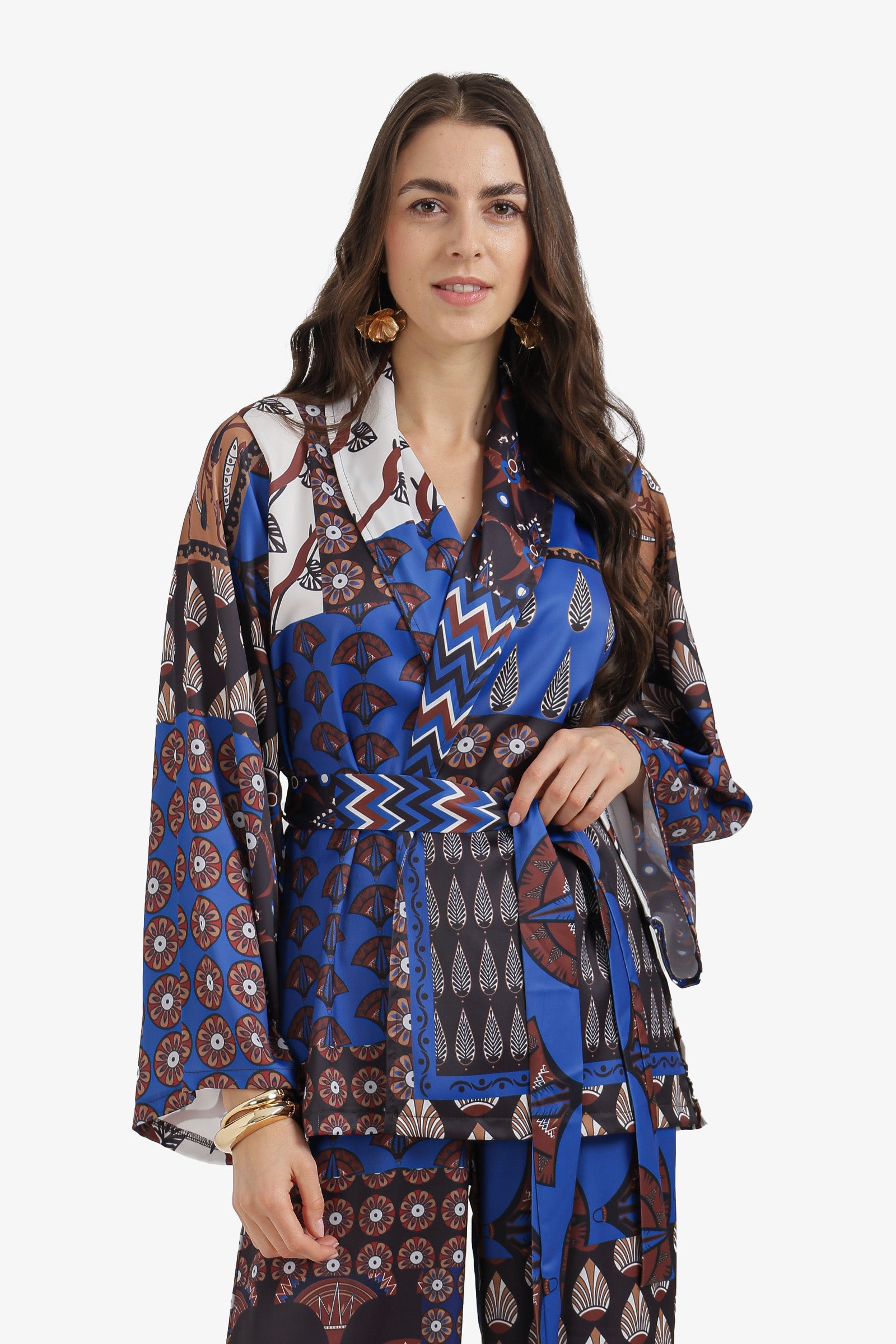 Belted Flowy Kimono