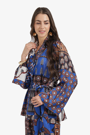 Belted Flowy Kimono