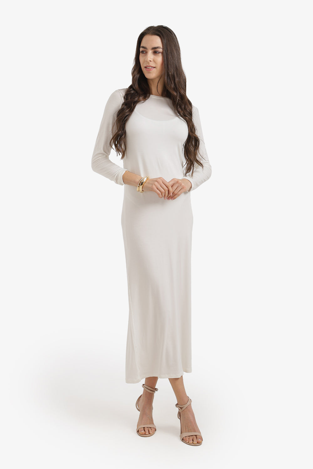 Midi Slip-On Dress