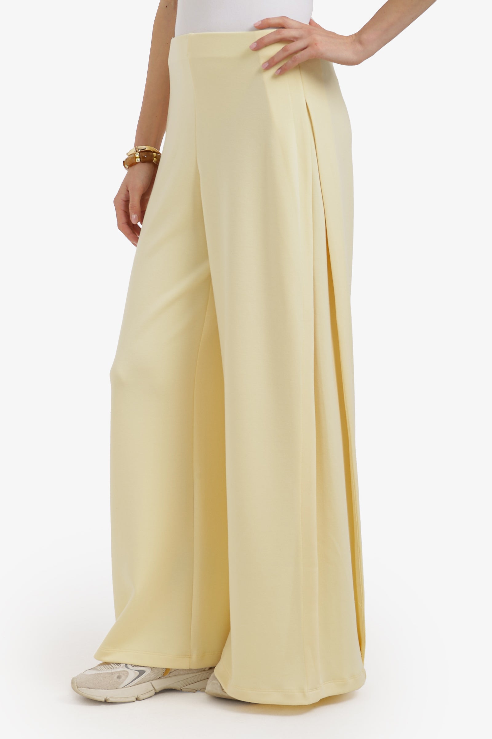 Side-Pleated Lounge Pants