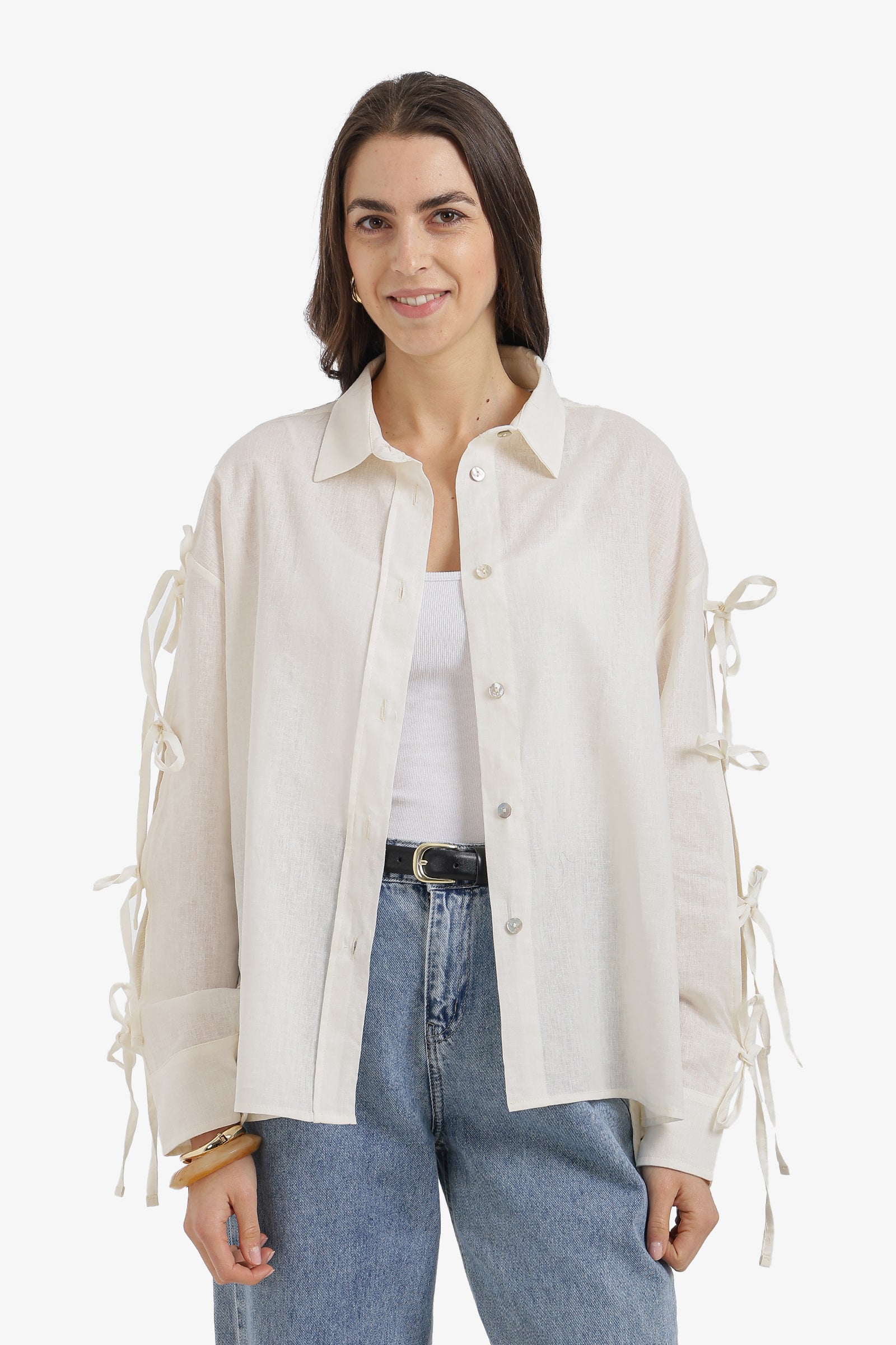 Tie-Sleeve Shirt