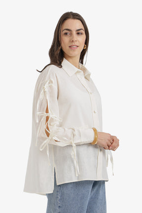 Tie-Sleeve Shirt