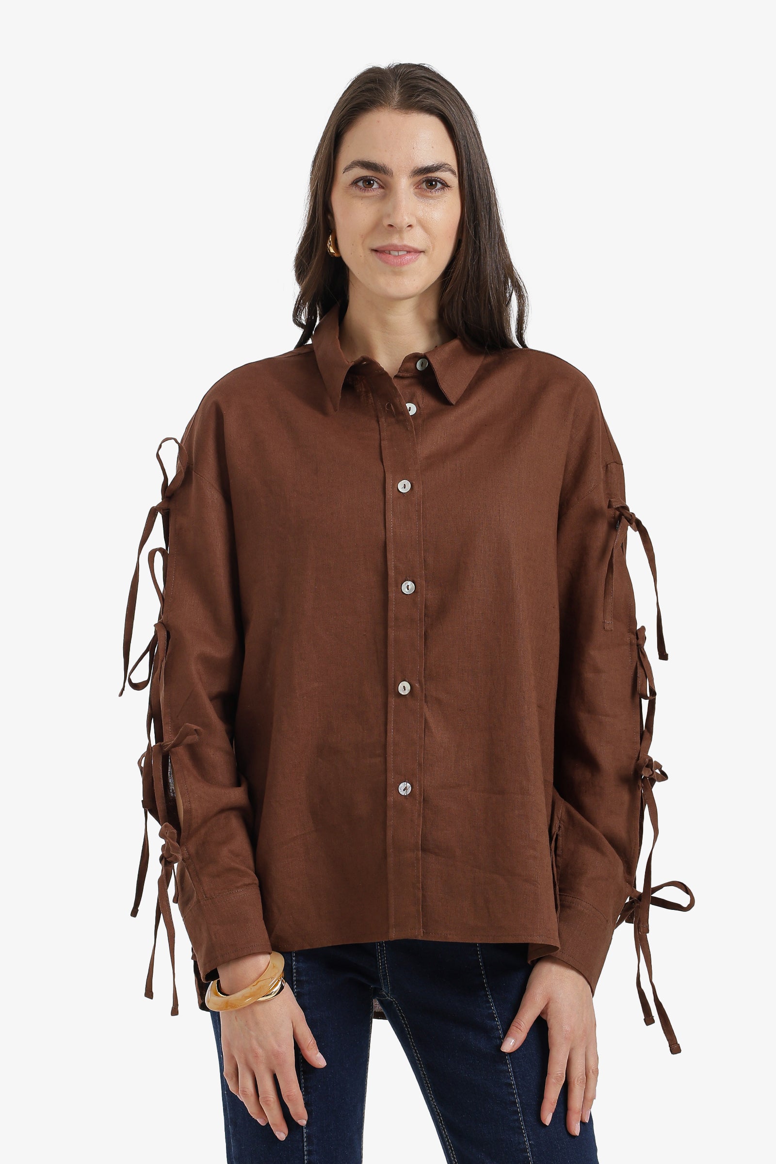 Tie-Sleeve Shirt