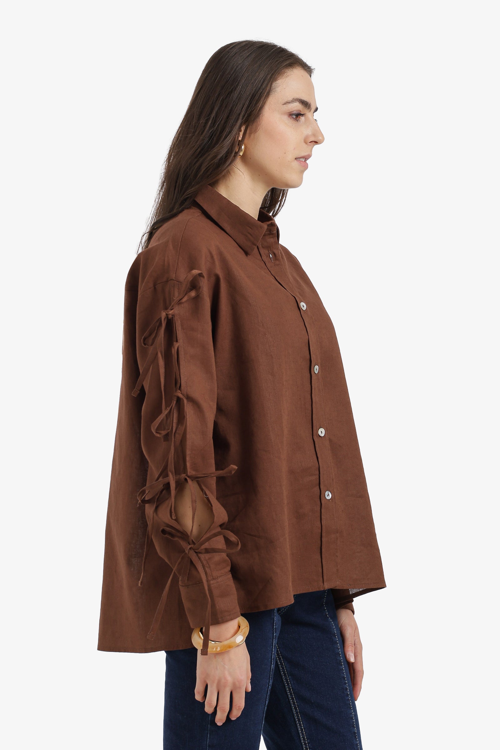 Tie-Sleeve Shirt
