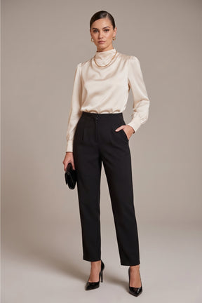High-Waist Formal Pants