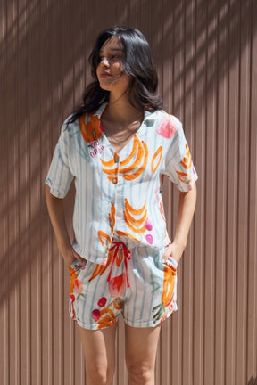 Fruit-Print Pyjama Set