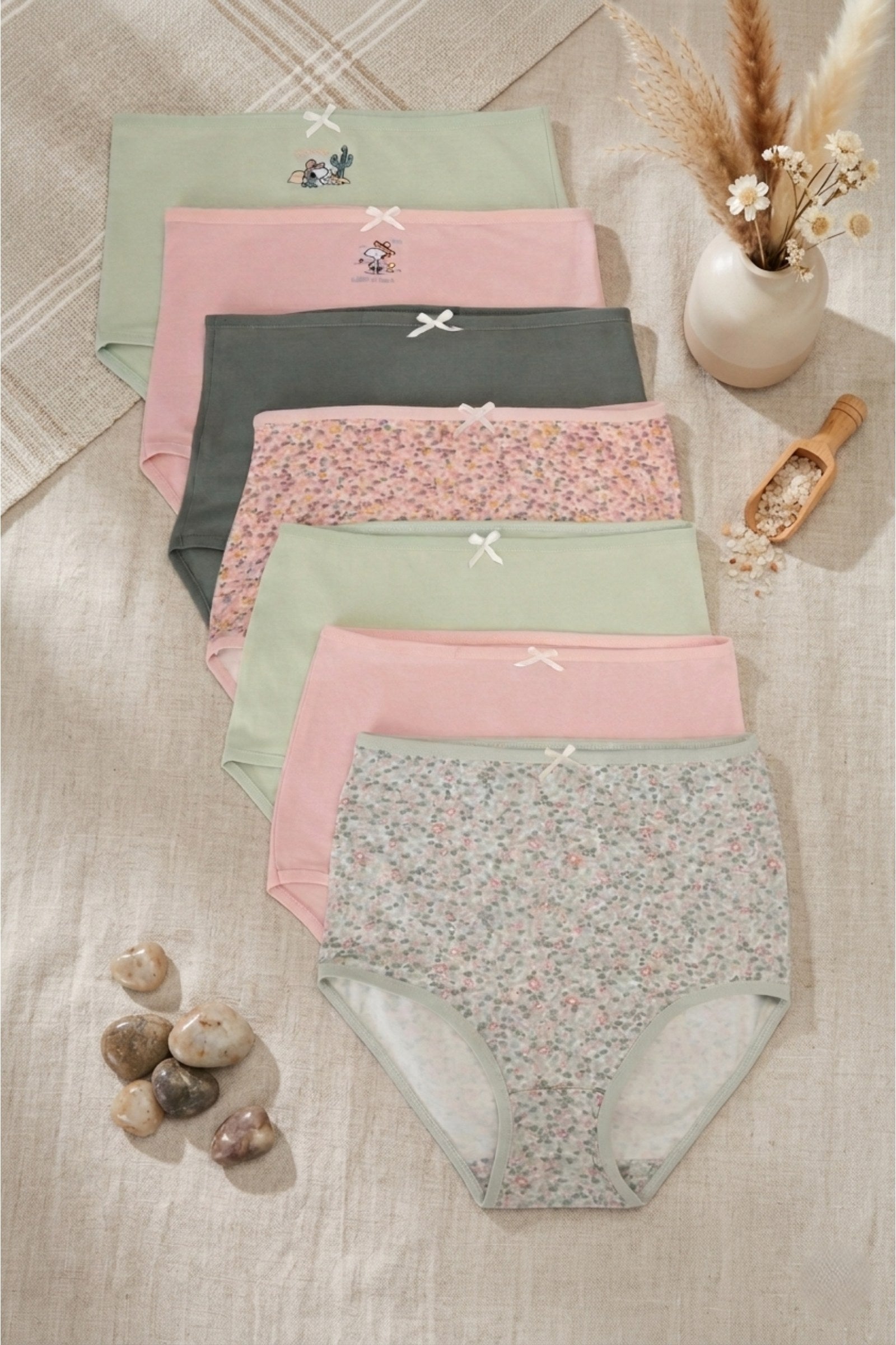Pack of 7 Colored Full Brief Panties