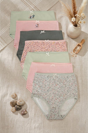 Pack of 7 Colored Full Brief Panties