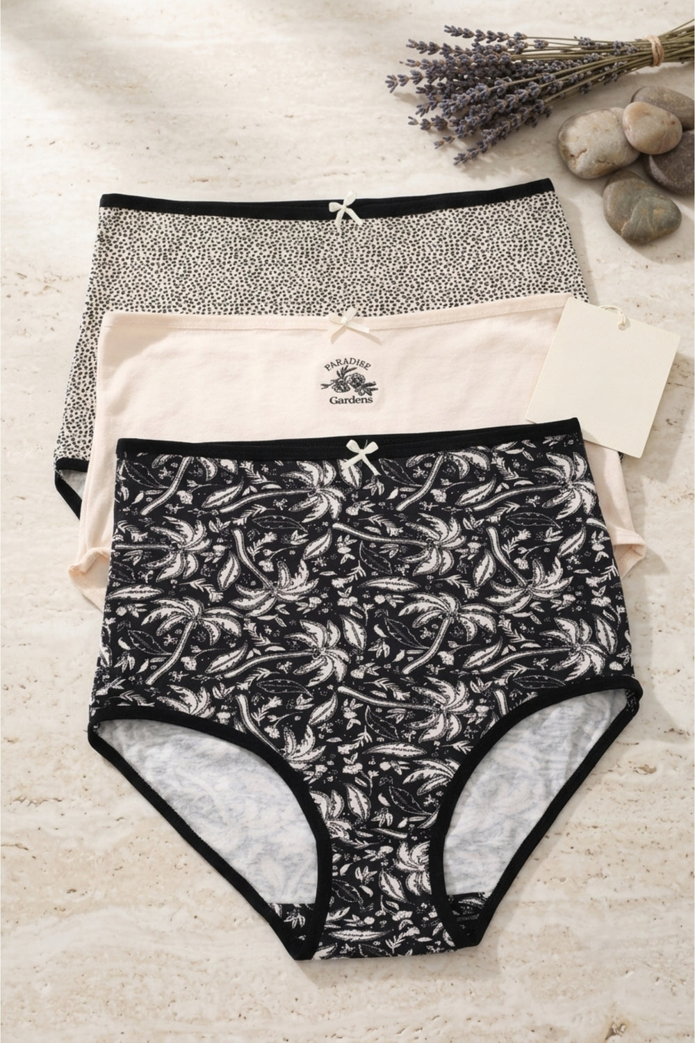 Pack of 3 Colored Full Brief Panties