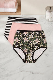 Pack of 3 Colored Full Brief