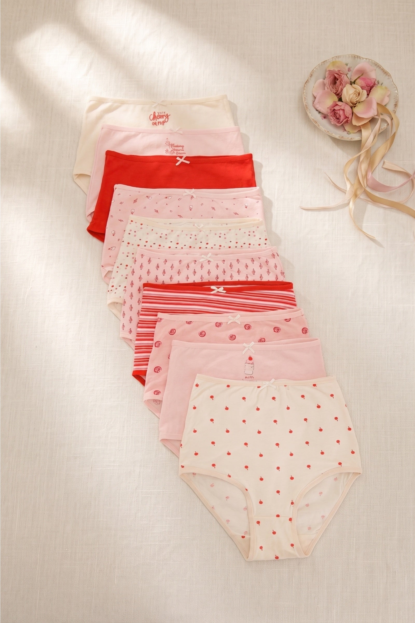 Pack of 10 Colored Full Brief Panties