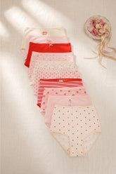 Pack of 10 Colored Full Brief Panties