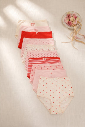 Pack of 10 Colored Full Brief Panties
