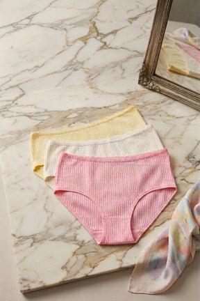 Pack of 3 Colored Full Brief Panties