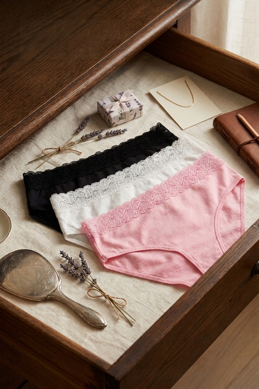 Pack of 3 Colored Brief Panties