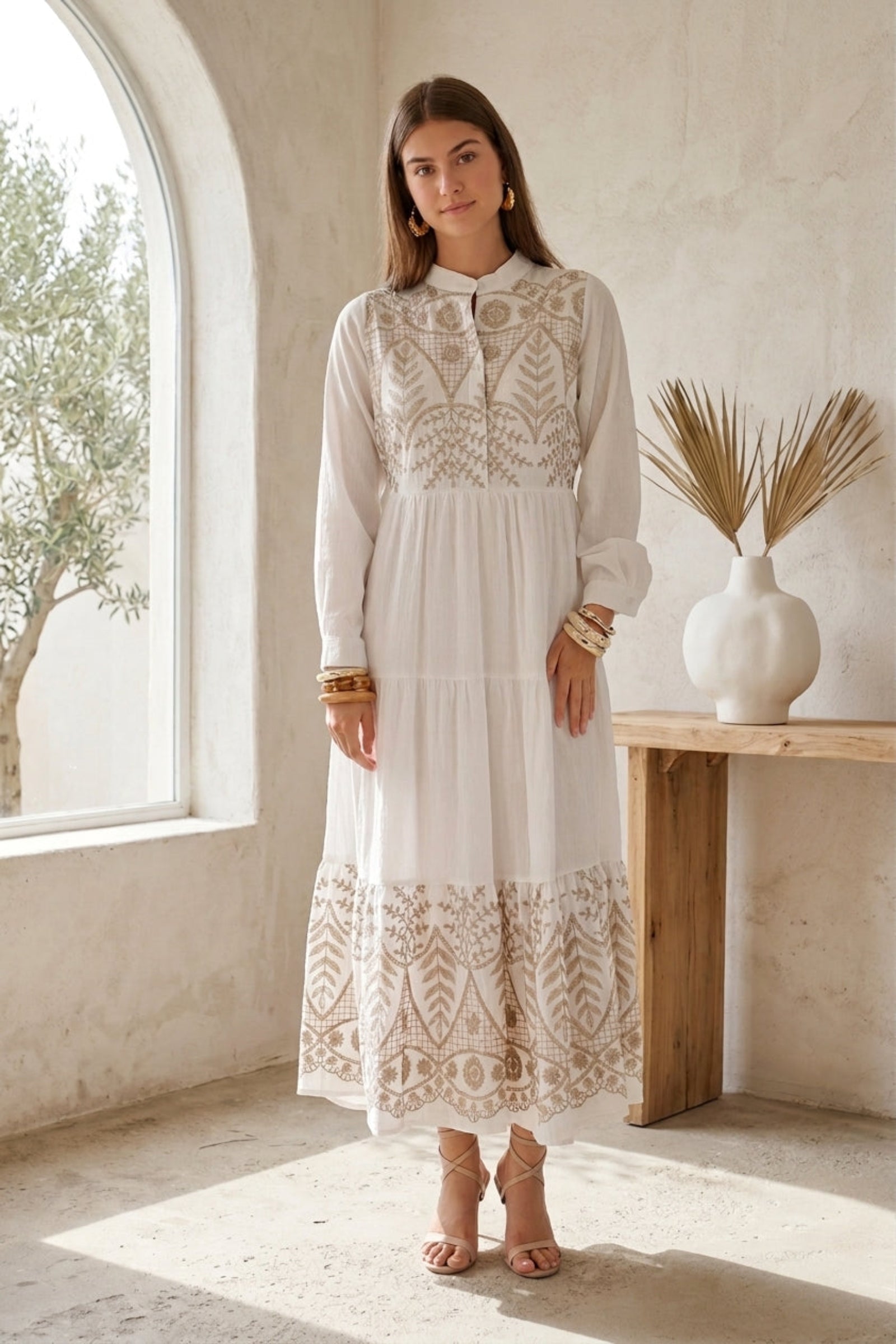 Embroidered Relaxed Dress