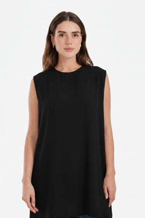 Sleeveless Oversized Blouse