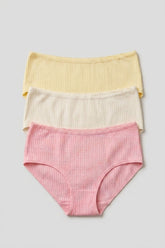 Pack of 3 Colored Full Brief Panties