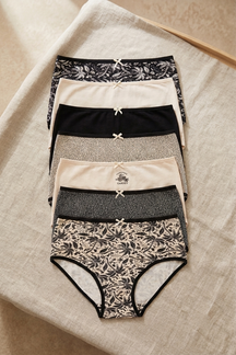 Pack of 7 Colored Full Brief Panties