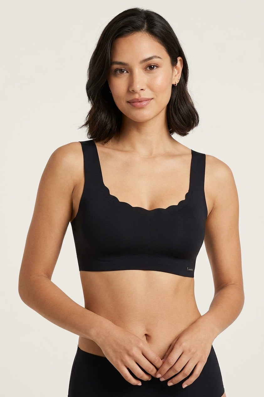 Laser Cut Scalloped Bra