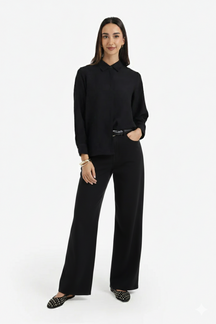 Hidden Placket Lounge Shirt