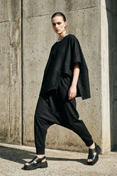 Balloon Wide-Leg Pants